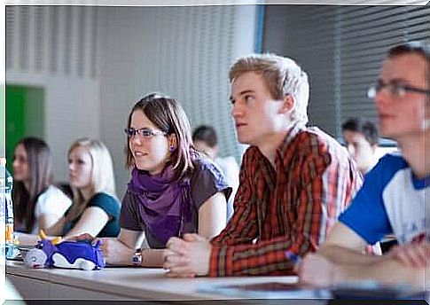 students in the classroom