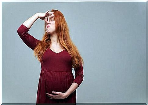 Pregnant with aversion to certain smells