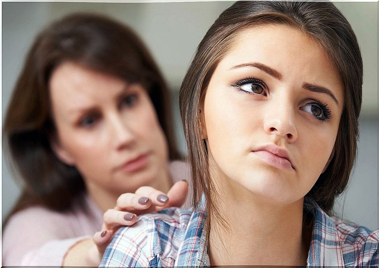 mother with teenage daughter