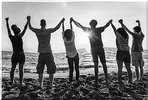 friends on the beach