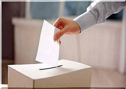 person voting in elections